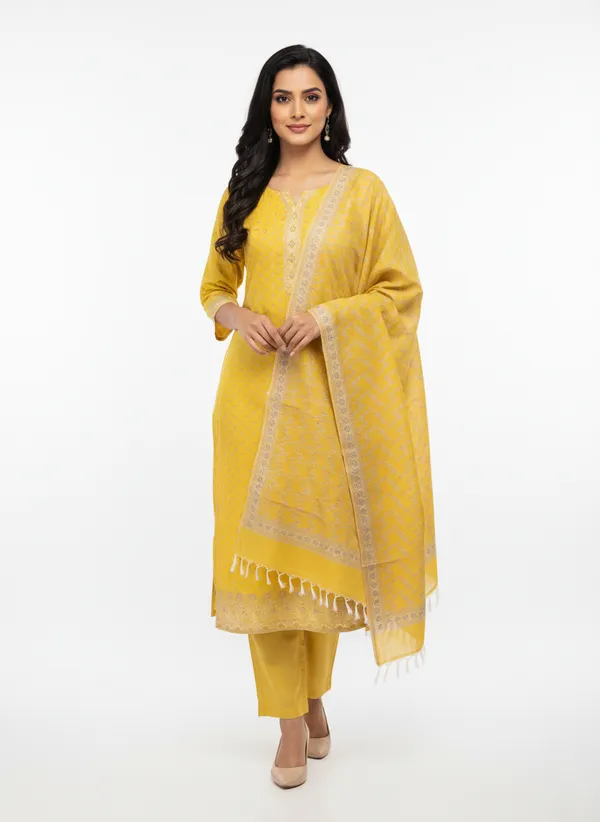 Musturd_Yellow_Banarasi_Mashru_Silk_Unstitched_Suit_Set_with_Dupatta_|_Womens_Festive_Ethnic_Wear