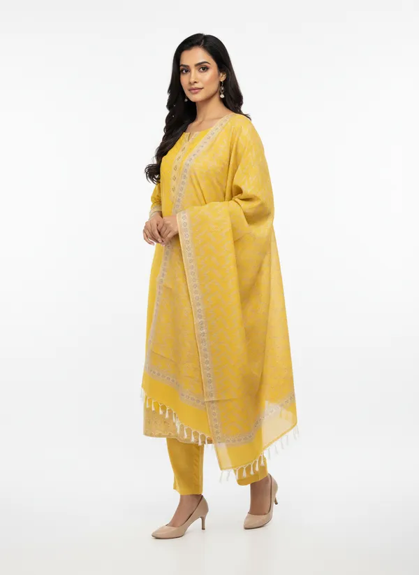 Musturd_Yellow_Banarasi_Mashru_Silk_Unstitched_Suit_Set_with_Dupatta_|_Womens_Festive_Ethnic_Wear