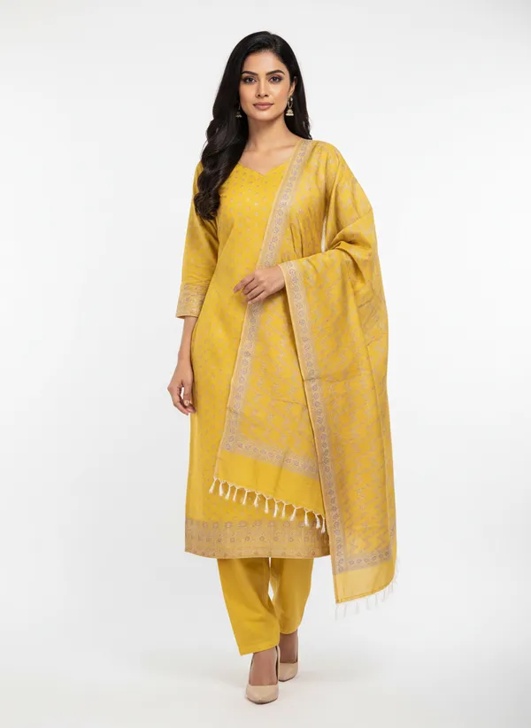 Musturd_Yellow_Banarasi_Mashru_Silk_Unstitched_Suit_Set_with_Dupatta_|_Womens_Festive_Ethnic_Wear