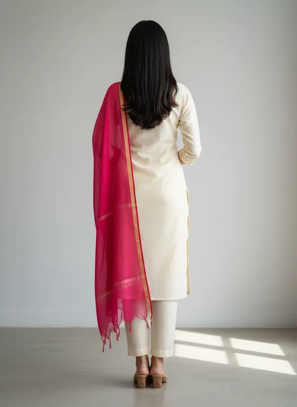 Rani_Banarasi_Moonga_Check_Dupatta_For_Women