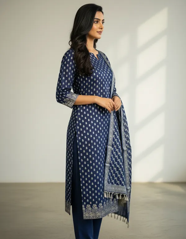 Navy_Blue_Banarasi_Unstitched_Suit_Fabric_|_Cotton_Silk_Dress_Material_with_Zari_Weaving