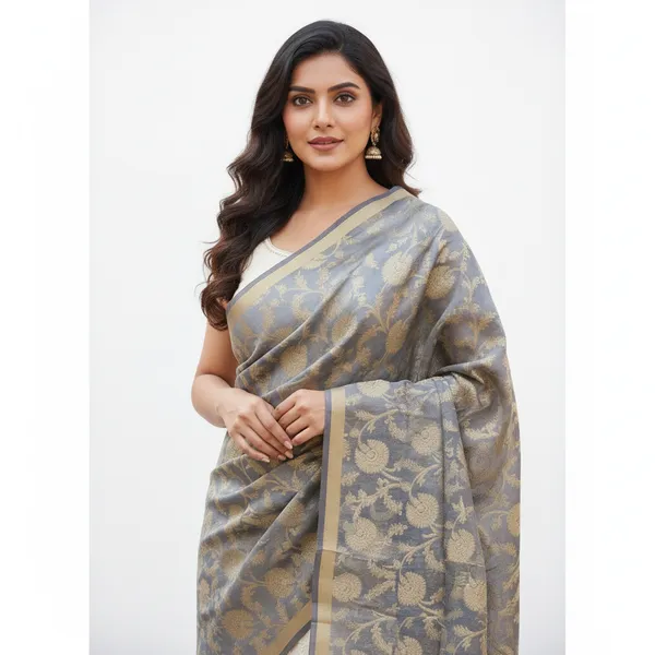 Grey_Banarasi_Cotton_Zari_Weaved_Dupatta