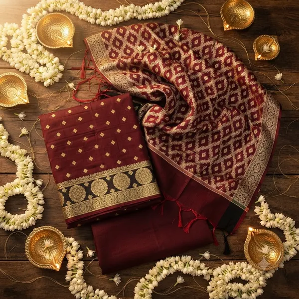Coca_Banarasi_Women's_Unstitched_Suit_Material_With_Dupatta_For_Women