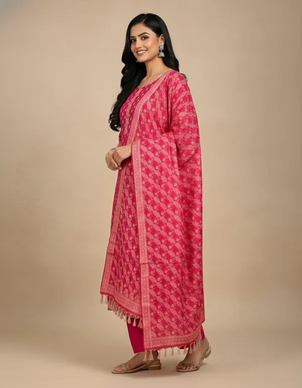Rani_Pink_Banarasi_Unstitched_Suit_Fabric_|_Cotton_Silk_Dress_Material_with_Zari_Weaving