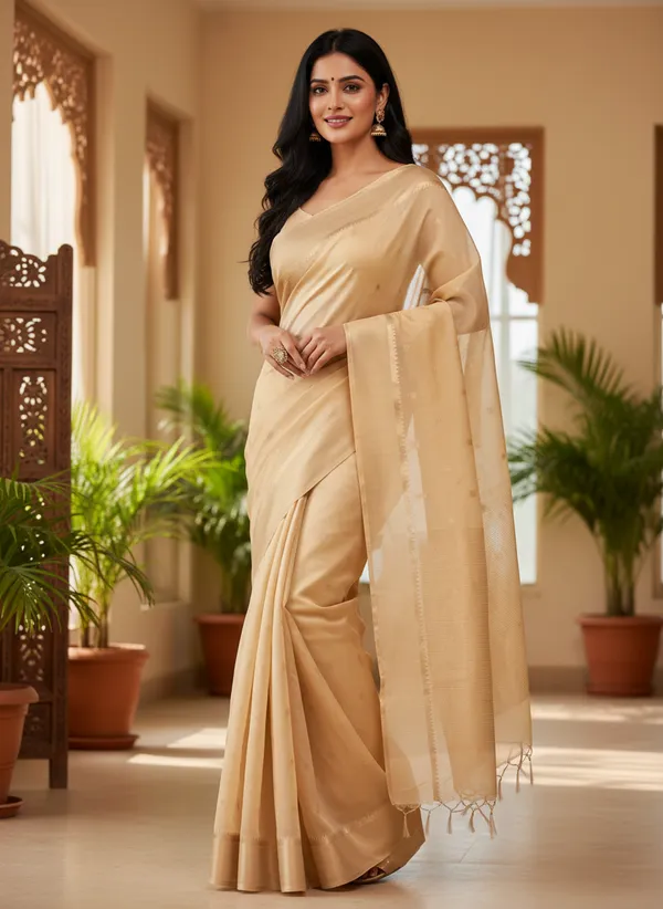 Golden_Banarasi_Premium_Silk_Booti_Saree_||_Authentic_Indian_Silk_Saree