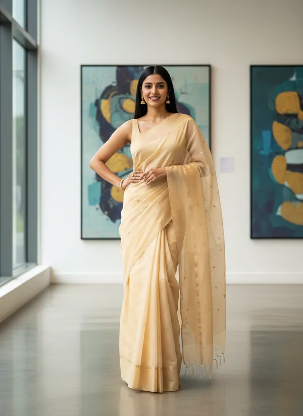 Golden_Banarasi_Premium_Silk_Booti_Saree_||_Authentic_Indian_Silk_Saree