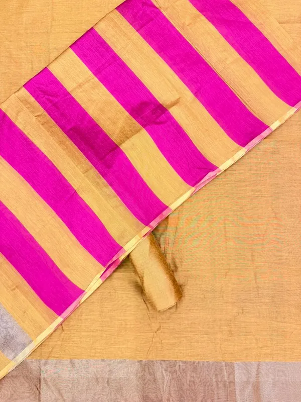 Musturd_Yellow_Banarasi_Cotton_Silk_Plain_Zari_Border_Unstitched_Suit_Set_with_Dupatta_|_Womens_Festive_Ethnic_Wear