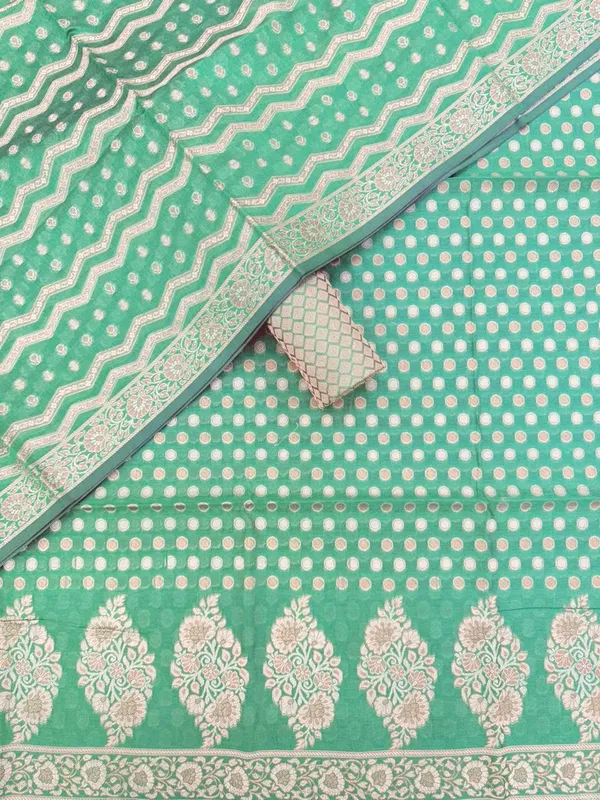 Green_Womens_Banarasi_Cotton_Silk_Unstitched_Suit_Fabric_for_Women_|_Party_&_Festive_Zari_Work_Dress_Material