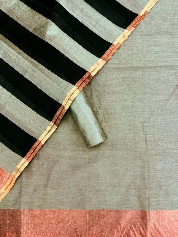 Green_Banarasi_Cotton_Silk_Plain_Zari_Border_Unstitched_Suit_Set_with_Dupatta_|_Womens_Festive_Ethnic_Wear