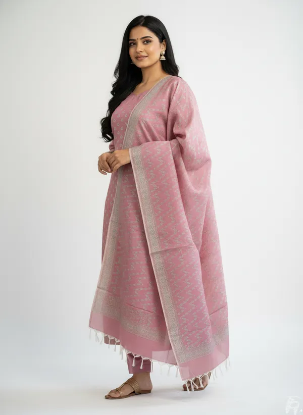 Magenta_Banarasi_Mashru_Silk_Unstitched_Suit_Set_with_Dupatta_|_Womens_Festive_Ethnic_Wear
