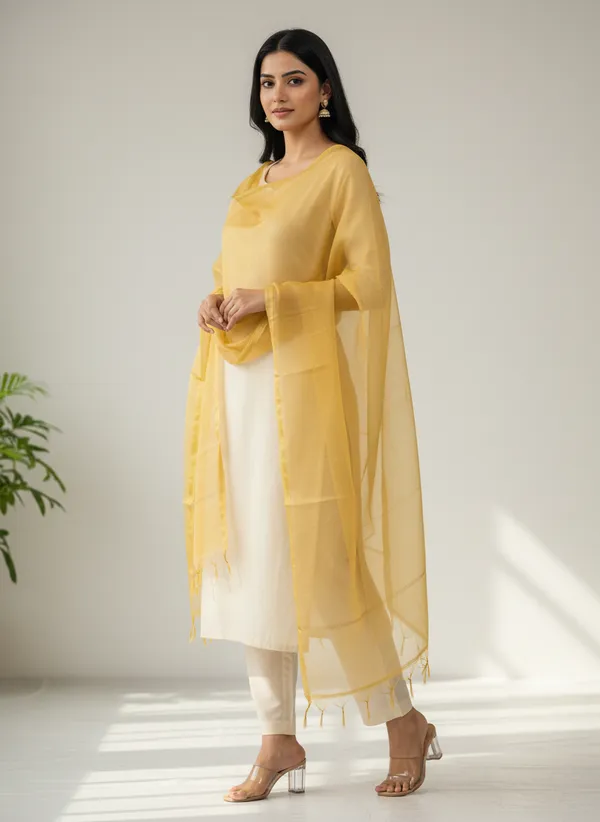 Beige_Banarasi_Plain_Dupatta_with_Zari_Border_for_Women_|_Lightweight_Traditional_Ethnic_Dupatta