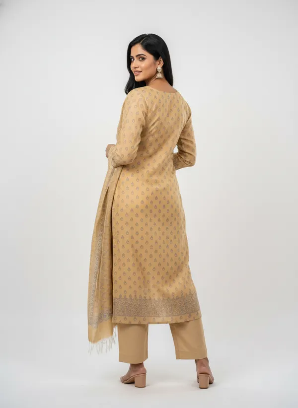 Cream_Banarasi_Mashru_Silk_Unstitched_Suit_Set_with_Dupatta_|_Womens_Festive_Ethnic_Wear