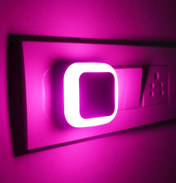 Pink Led Square Hoard Pack of 2 Pink Polycorbonate Sense D Light Square For Home Decor ...