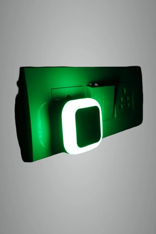 Pack_of_2_Green_Polycorbonate_Sense_D_Light_Square_For_Home_Decor