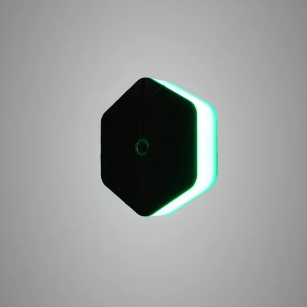 Pack_of_2_Green_Polycorbonate_Sense_D_Light_Hexaganol_For_Home_Decor