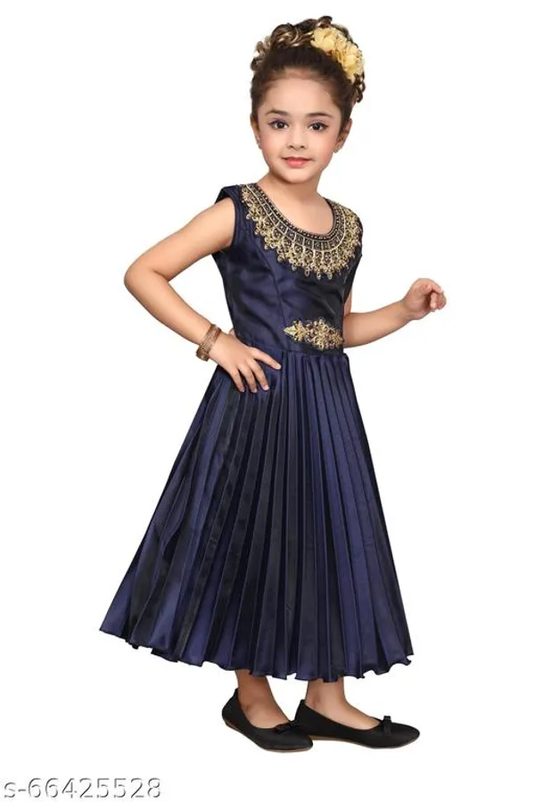 Multicolor_Premium_Silk_Blend_Gown_For_Kids_Girls