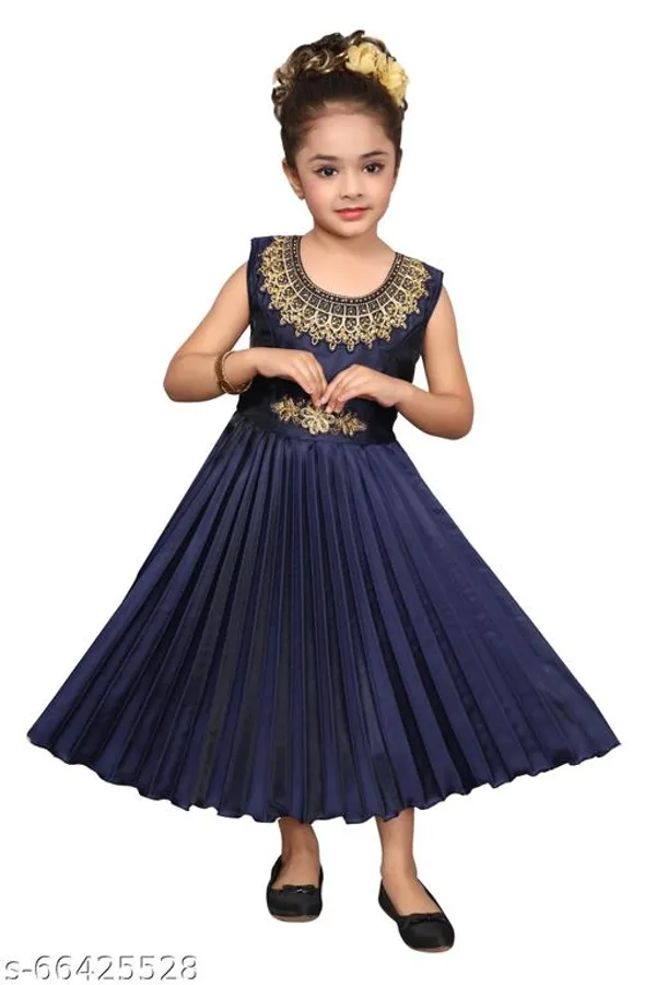 Multicolor_Premium_Silk_Blend_Gown_For_Kids_Girls
