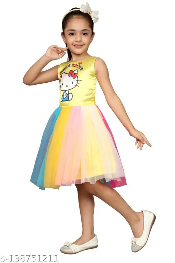 Yellow_Premium_Net_Frocks_Dress_For_Kids_Girls