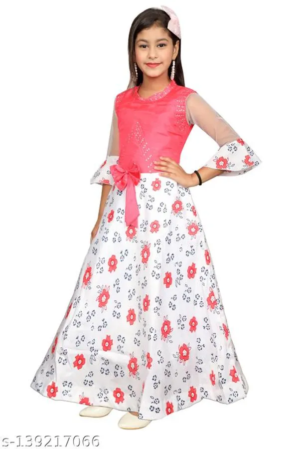 Multicolor_Premium_Silk_Blend_Frocks_Dress_For_Kids_Girls
