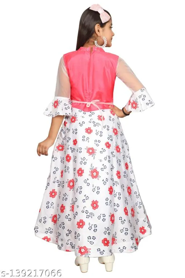 Multicolor_Premium_Silk_Blend_Frocks_Dress_For_Kids_Girls