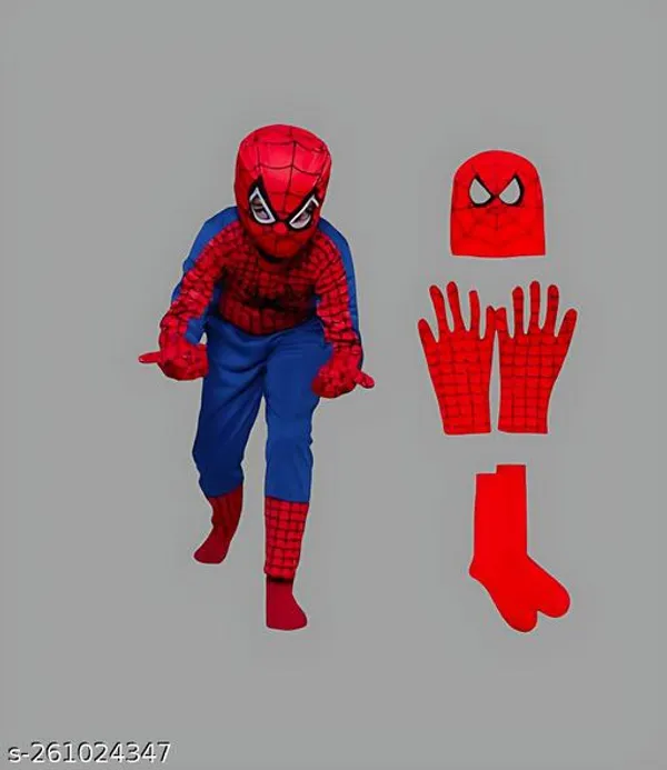 Red_Premium_Polycotton_Costume_For_Kidsboy_&_Girl