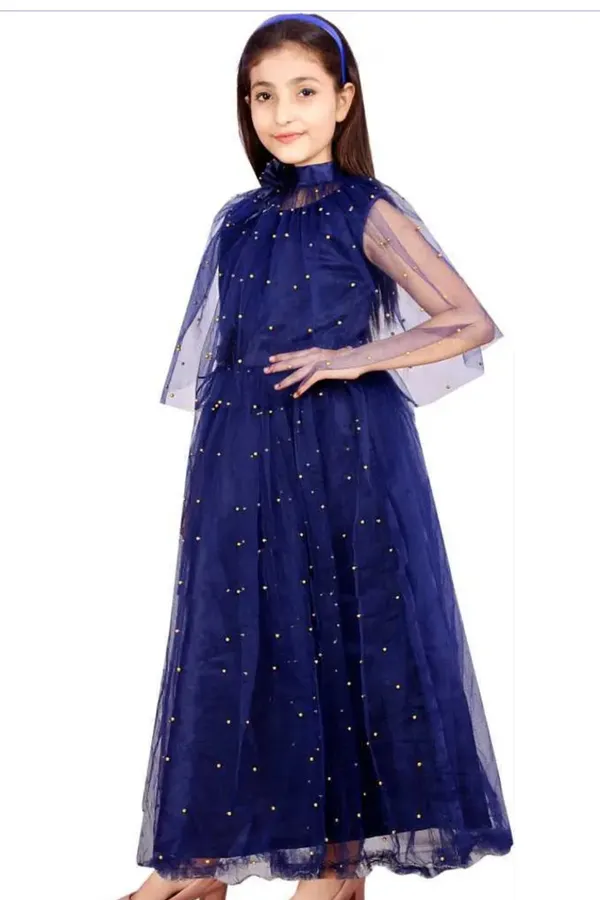 Blue_Premium_Net_party__Dress_For_Kids_Girls