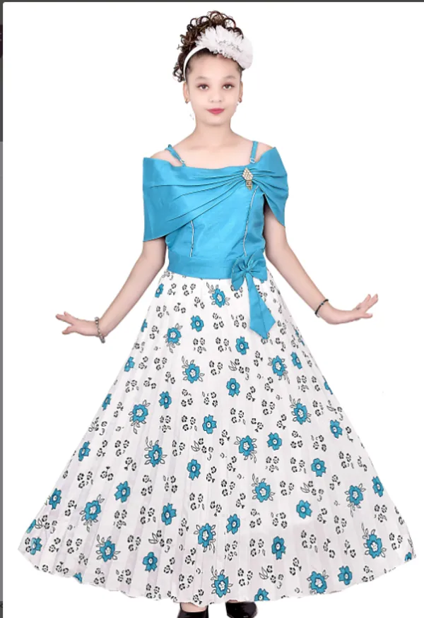 firoji_color_barfi_fabric_gown_party_wear_for_kids_girls