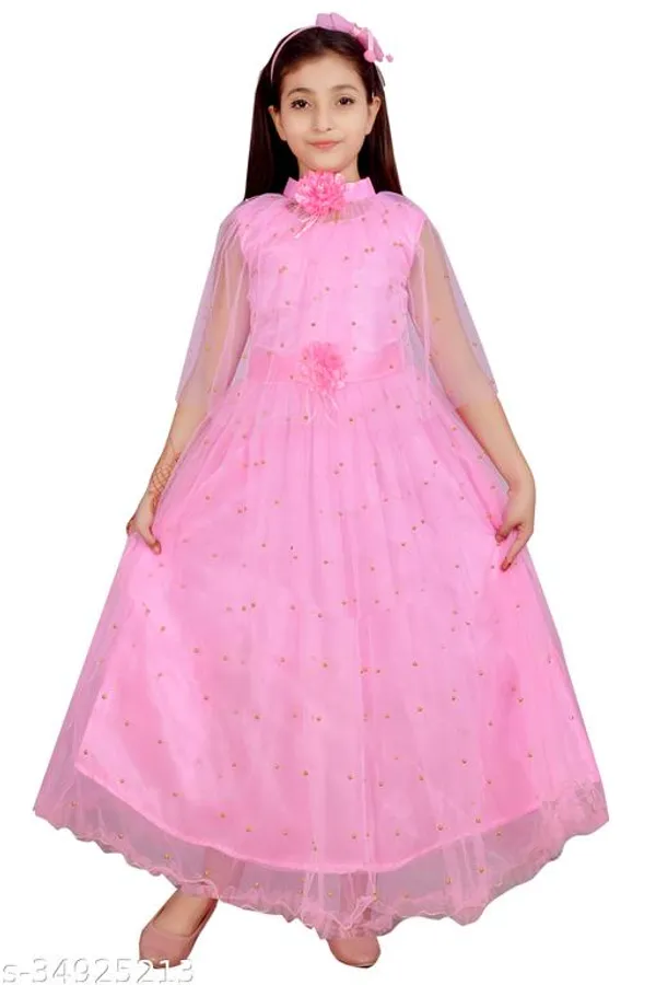 Pink_Premium_Net_Frocks_Dress_For_Kids_Girls