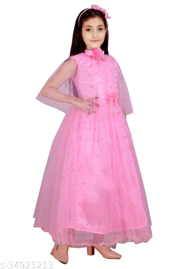 Pink_Premium_Net_Frocks_Dress_For_Kids_Girls