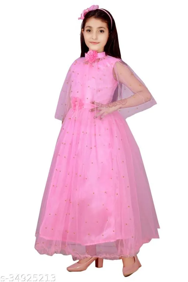 Pink_Premium_Net_Frocks_Dress_For_Kids_Girls