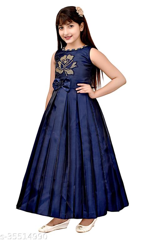 Navyblue_Premium_Silk_Blend_Frocks_Dress_For_Kids_Girls