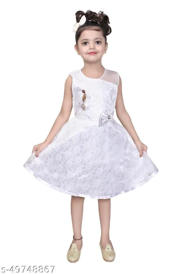 White_Premium_Net_Frocks_Dress_For_Kids_Girls