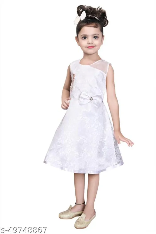 White_Premium_Net_Frocks_Dress_For_Kids_Girls