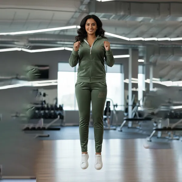 Green_Velour_Hoodie_Jacket_&_Track_Pants_Tracksuit_Set_For_Women