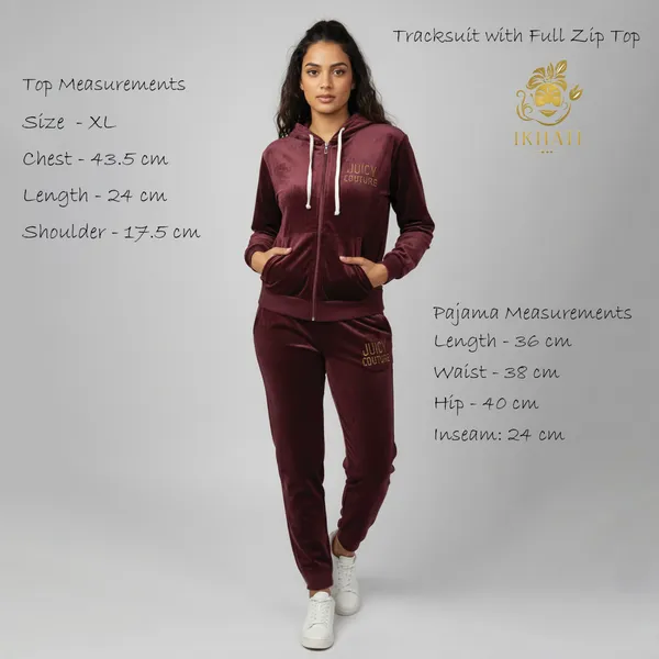 Maroon_Velour_Hoodie_Jacket_&_Track_Pants_Tracksuit_Set_For_Women
