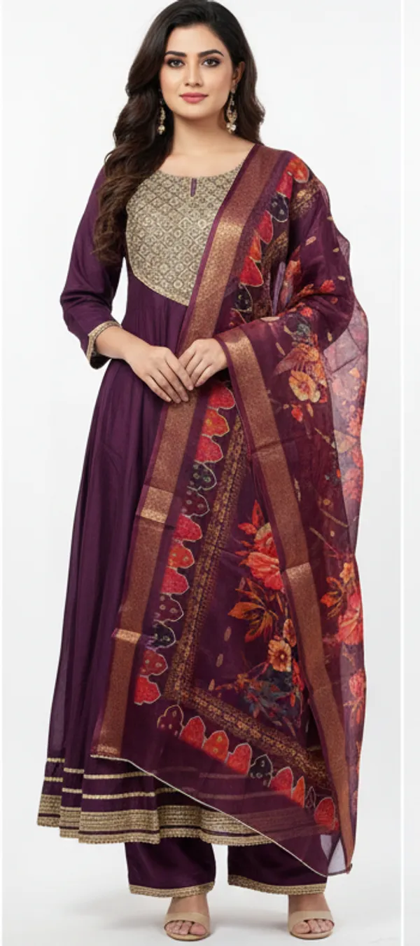 Purple_Traditional_Indian_Anarkali_Suit_Set_For_Women