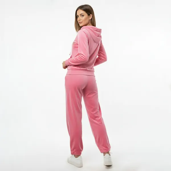 Pink_Velour_Hoodie_Jacket_&_Track_Pants_Tracksuit_Set_For_Women
