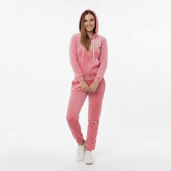 Pink_Velour_Hoodie_Jacket_&_Track_Pants_Tracksuit_Set_For_Women