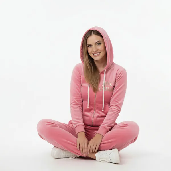 Pink_Velour_Hoodie_Jacket_&_Track_Pants_Tracksuit_Set_For_Women