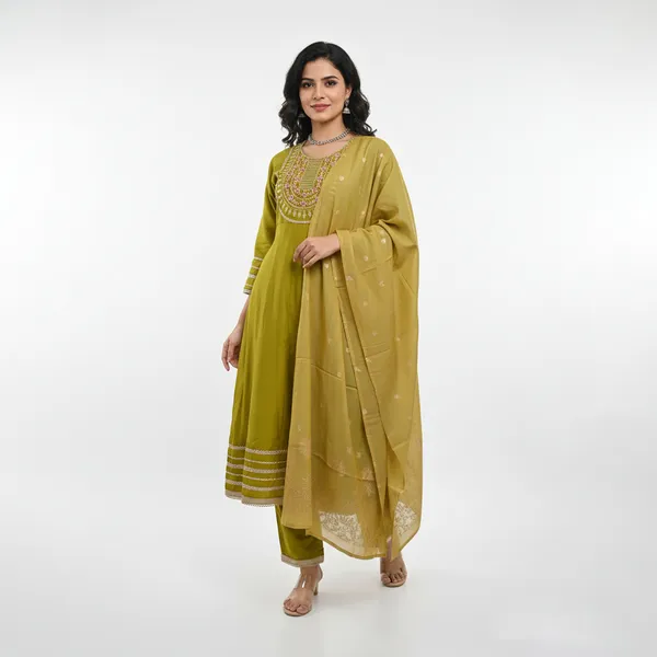 Green_Traditional_Indian_Anarkali_Suit_Set_For_Women