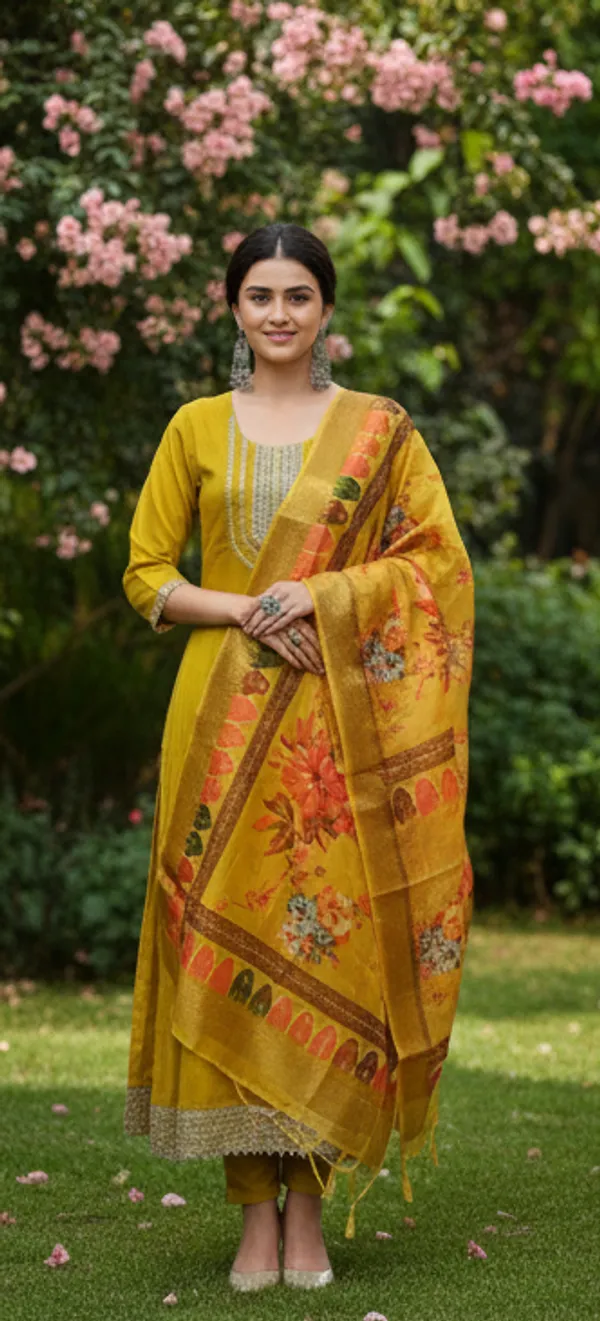 Yellow_Traditional_Indian_Anarkali_Suit_Set_For_Women