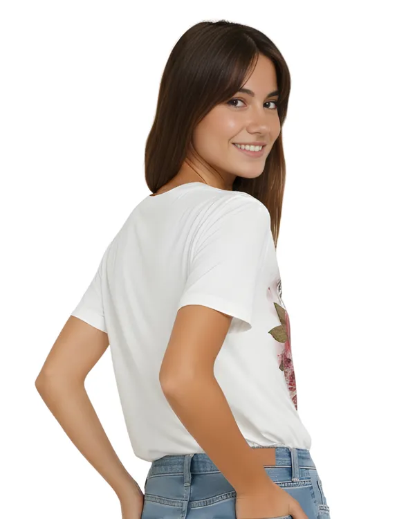 White_Veni_Graphic_Print_Round_Neck_T-Shirt_For_Women