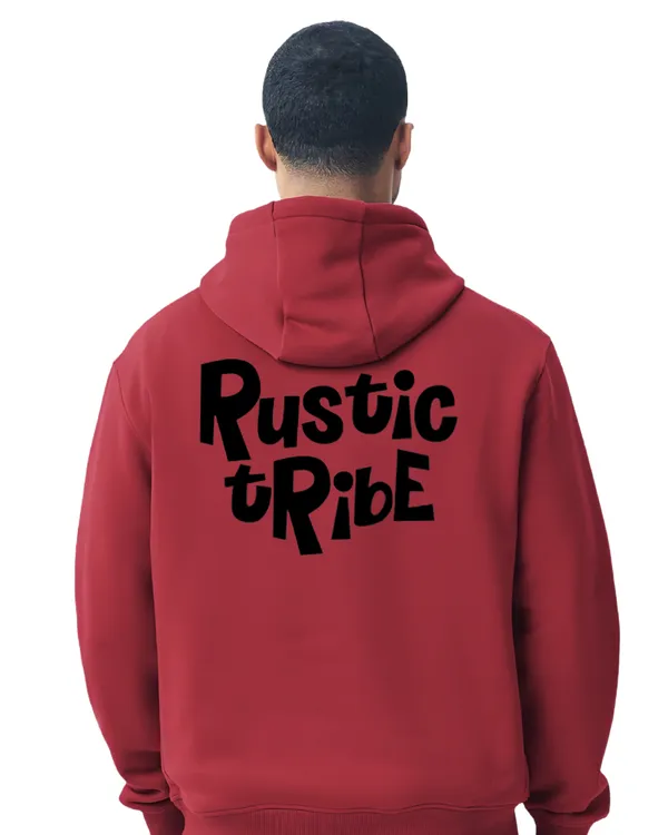 Maroon_Rustic_Tribe_Graphic_Print_Hoodie_For_Unisex