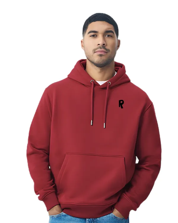 Maroon_Rustic_Tribe_Graphic_Print_Hoodie_For_Unisex