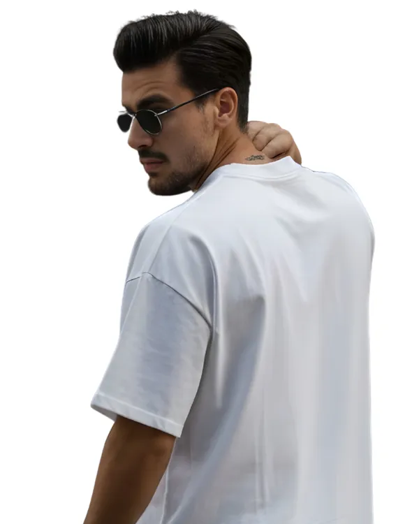 White_I_Am_Not_Graphic_Print_Oversized_T-Shirt_For_Unisex