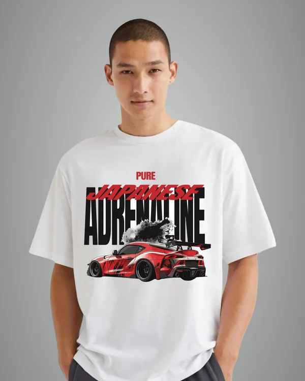 White_Adrenaline_Graphic_Print_Oversized_T-Shirt_For_Unisex