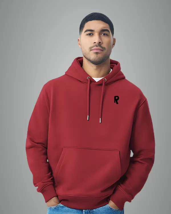 Maroon_Rustic_Tribe_Graphic_Print_Hoodie_For_Unisex