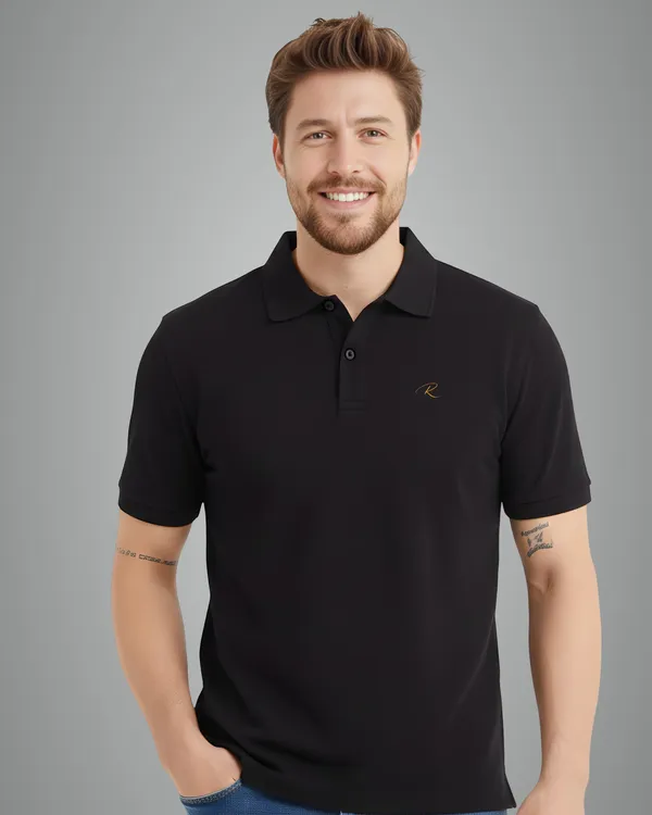 Black_Classic_Polo_T-Shirt_For_Men