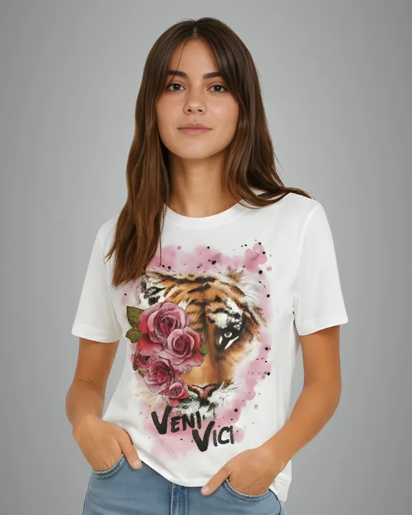 White_Veni_Graphic_Print_Round_Neck_T-Shirt_For_Women