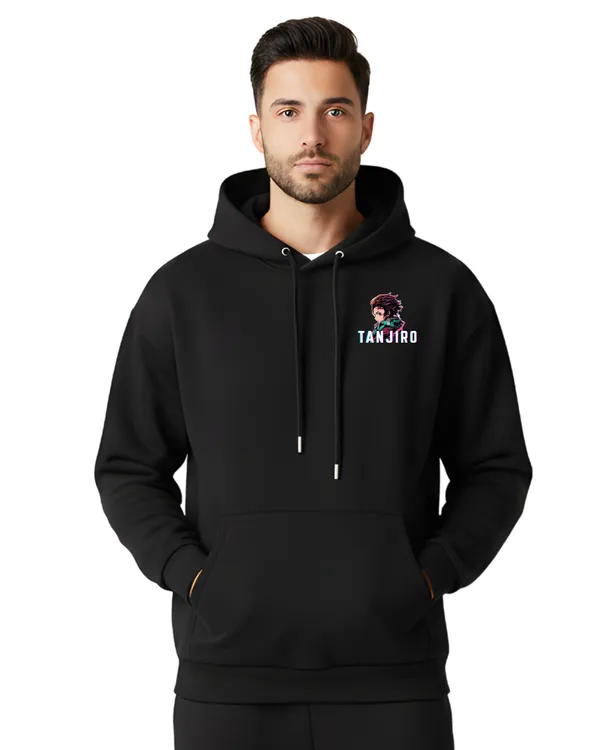 Black_Tanjiro_Graphic_Print_Hoodie_For_Unisex
